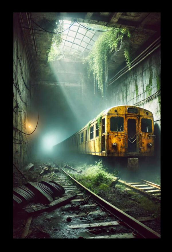 Abandoned Train Wall Art