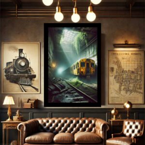 Abandoned Train Wall Art