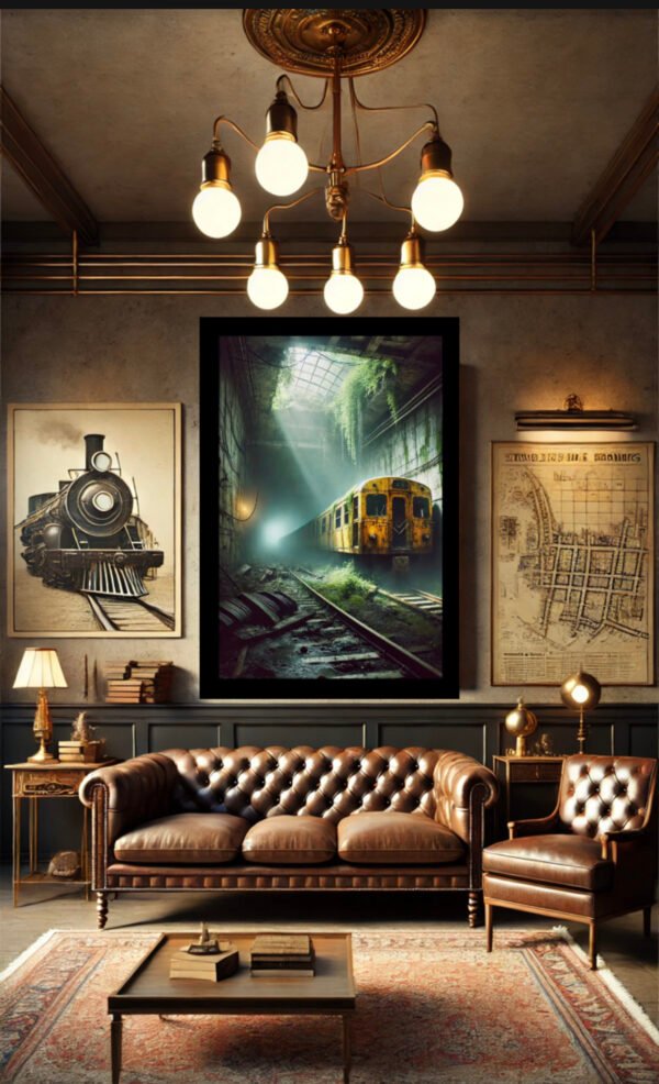 Abandoned Train Wall Art