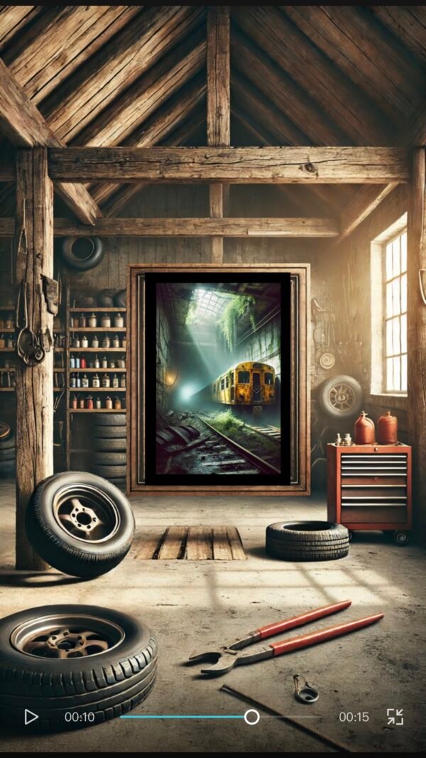 Abandoned Train Wall Art