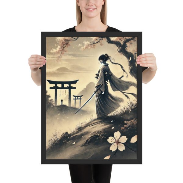 Japanese Wall Art Silent Sakura Warrior – - Image 2