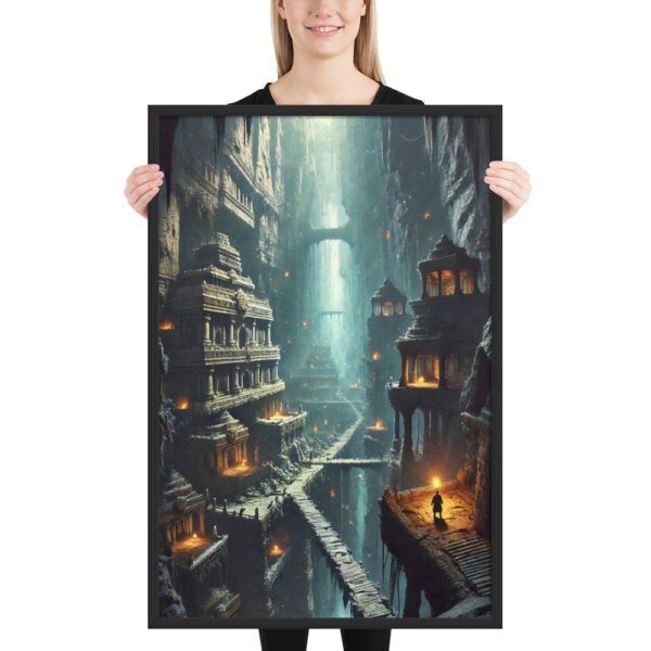 Abyss Temple Wall Art – Discover the Forgotten Temple Below the Earth 1 Legendary Poster - Image 2